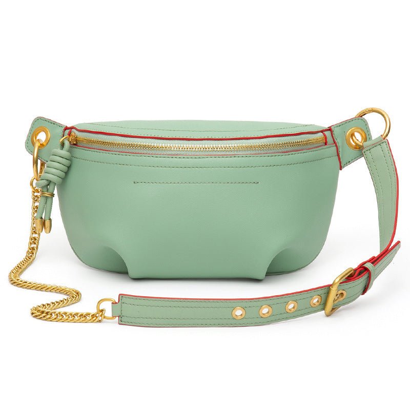Chic Elegance: Genuine Leather Women's All-Matching Crossbody Chest Bag - Image 19