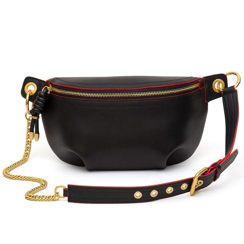 Chic Elegance: Genuine Leather Women's All-Matching Crossbody Chest Bag - Image 17