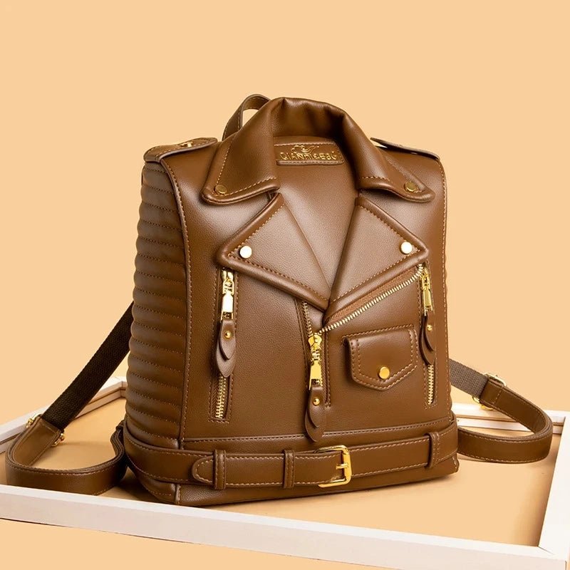 Premium Leather Backpack: Stylish and Functional - Image 9