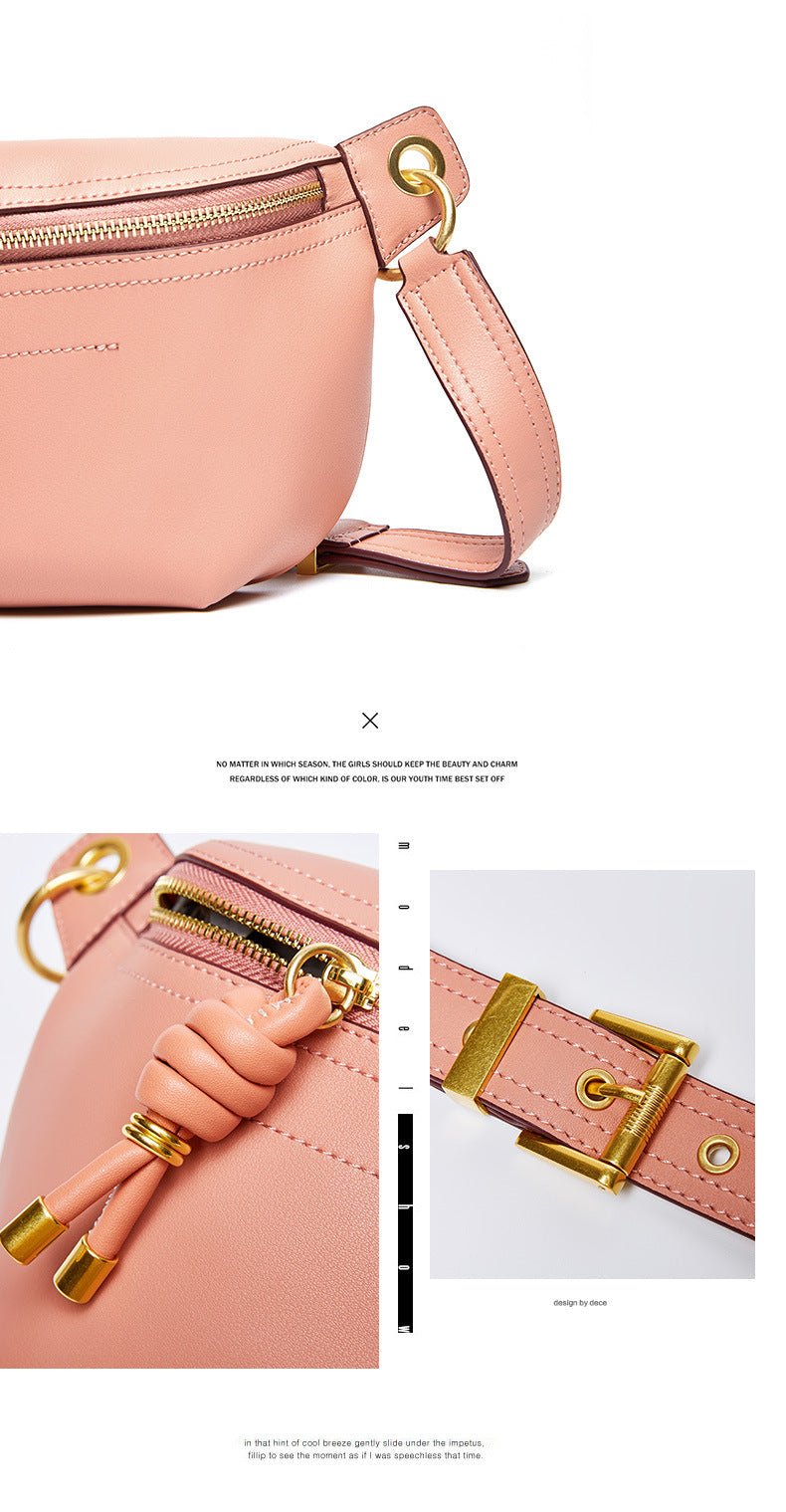 Chic Elegance: Genuine Leather Women's All-Matching Crossbody Chest Bag - Image 7