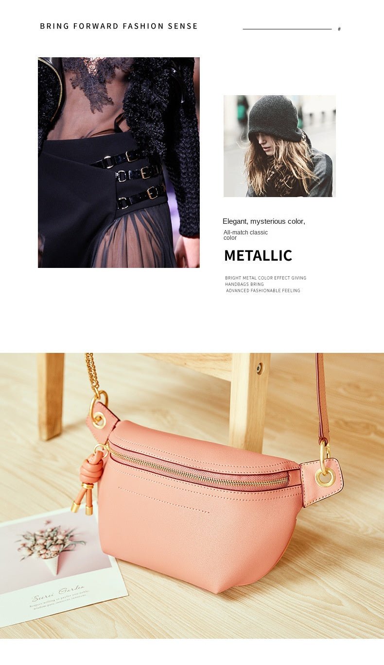Chic Elegance: Genuine Leather Women's All-Matching Crossbody Chest Bag - Image 10