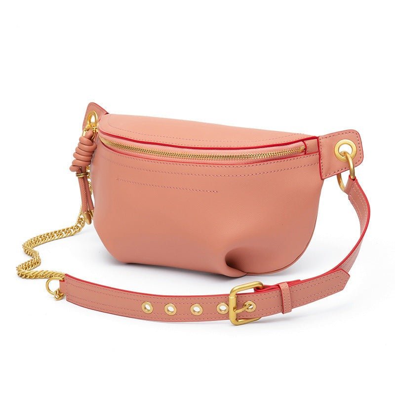 Chic Elegance: Genuine Leather Women's All-Matching Crossbody Chest Bag - Image 15
